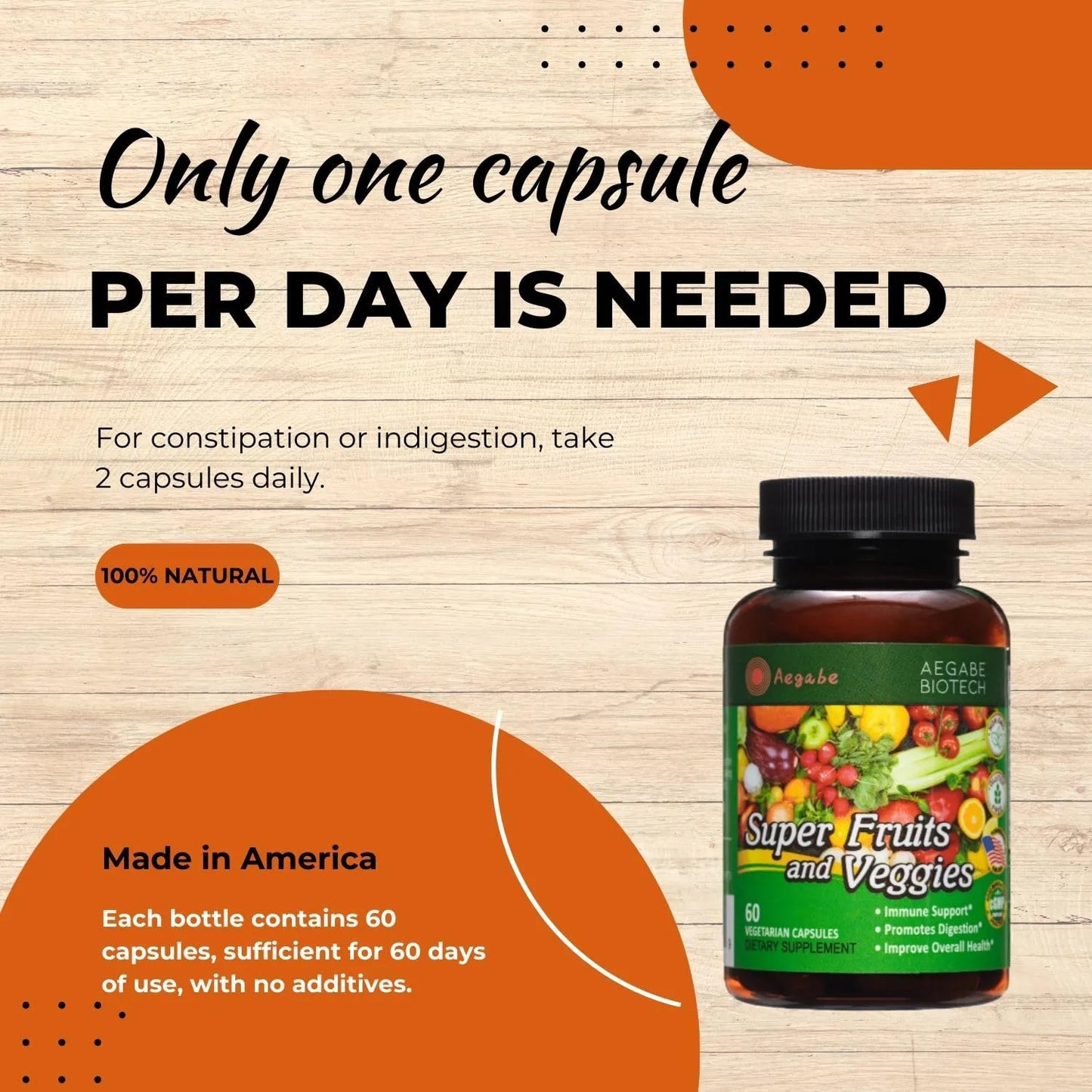 Suplemento De 36 Frutas Y Verduras Para Salud Digestiva Y Nutrición Completa