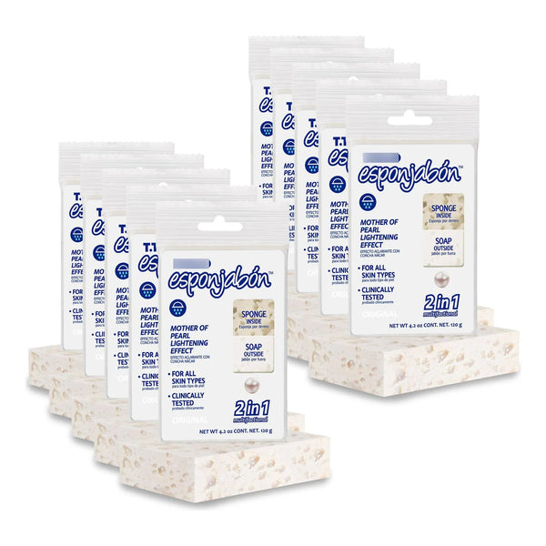 Esponjabon Madreperla Exfoliante Y Jabon En Uno Piel Radiante