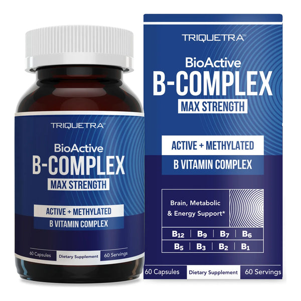 Complejo B Metilado Bioactivo Con Metilfolato Y B12 60 Cápsulas Energía Y Vitalidad
