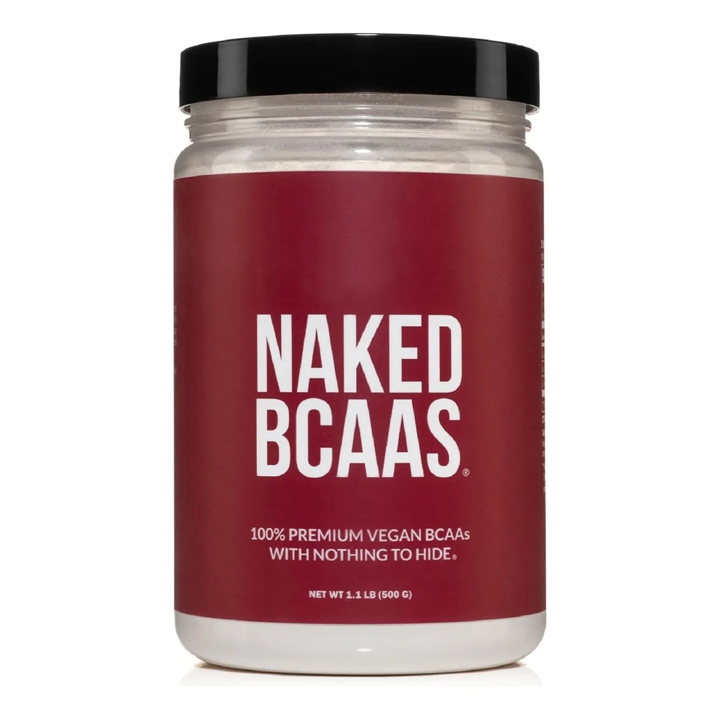 BCAA Polvo Aminoácidos 100% Puro 2:1:1 Vegano Sin Sabor 500g