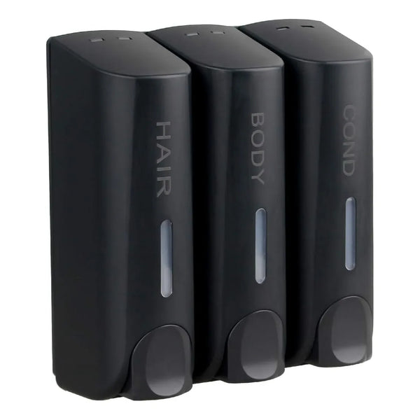 Dispensador Jabon Con Camara 3 Botellas Capacidad 350 Ml Organiza Tu Baño Sin Desperdicios