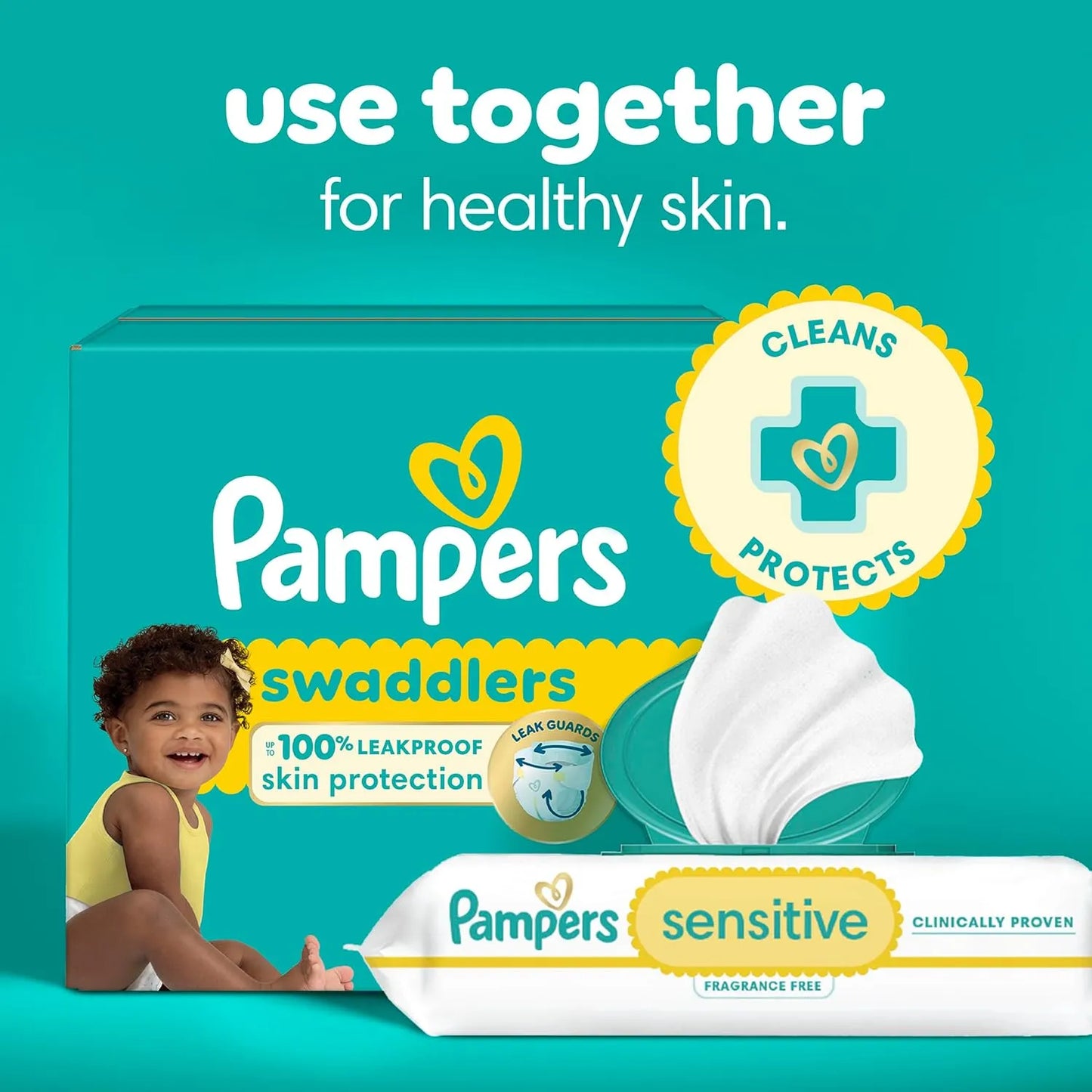 Toallitas Sensibles Hipoalergenicas Pampers 12 Paquetes 1008 Unidades
