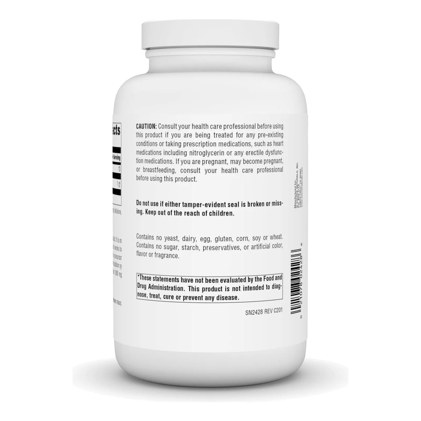 L Arginina 1000 Mg Forma Libre 200 Tabletas Energía Y Salud