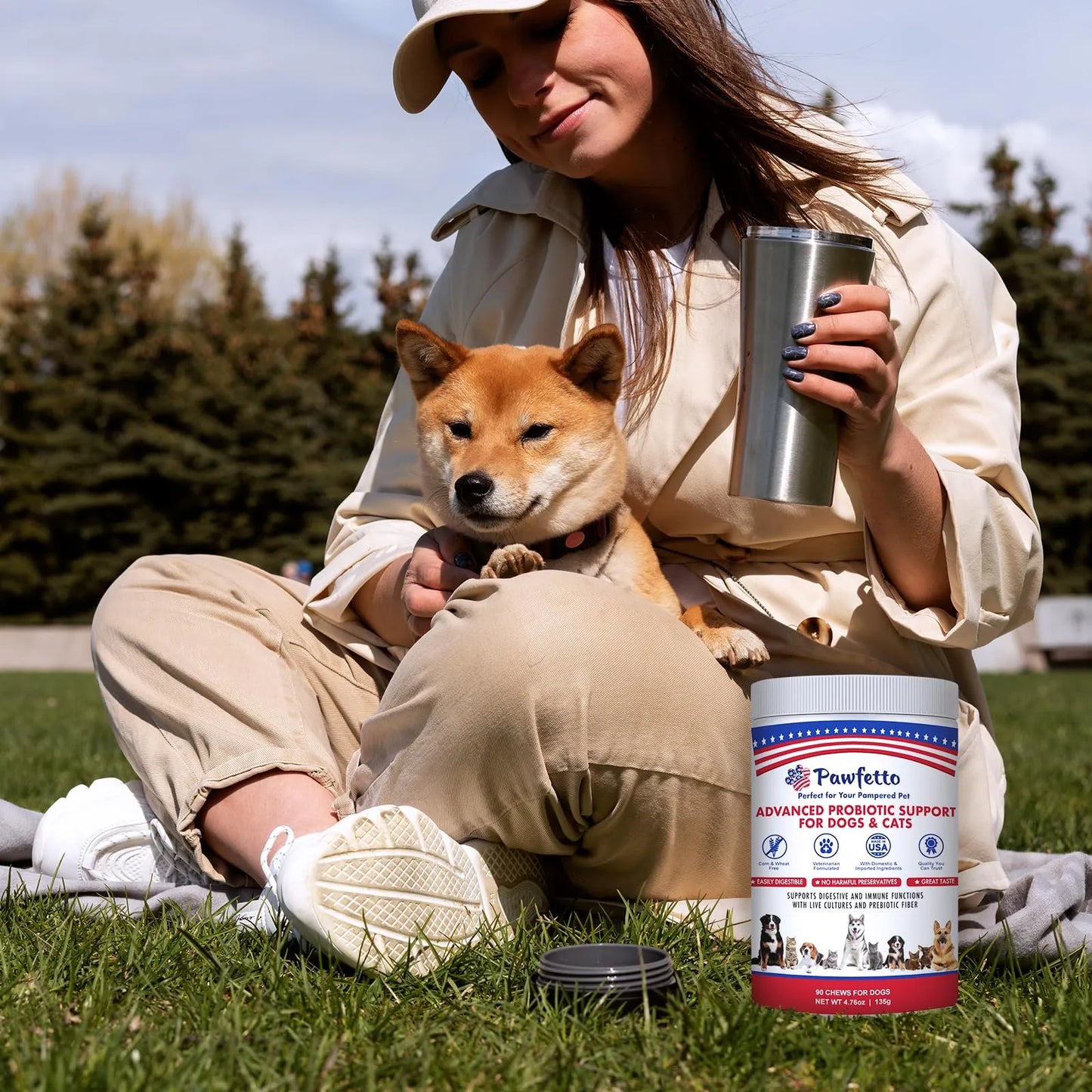 Soporte Probiótico Avanzado Para Perros Y Gatos Con Prebióticos Sabor Pato
