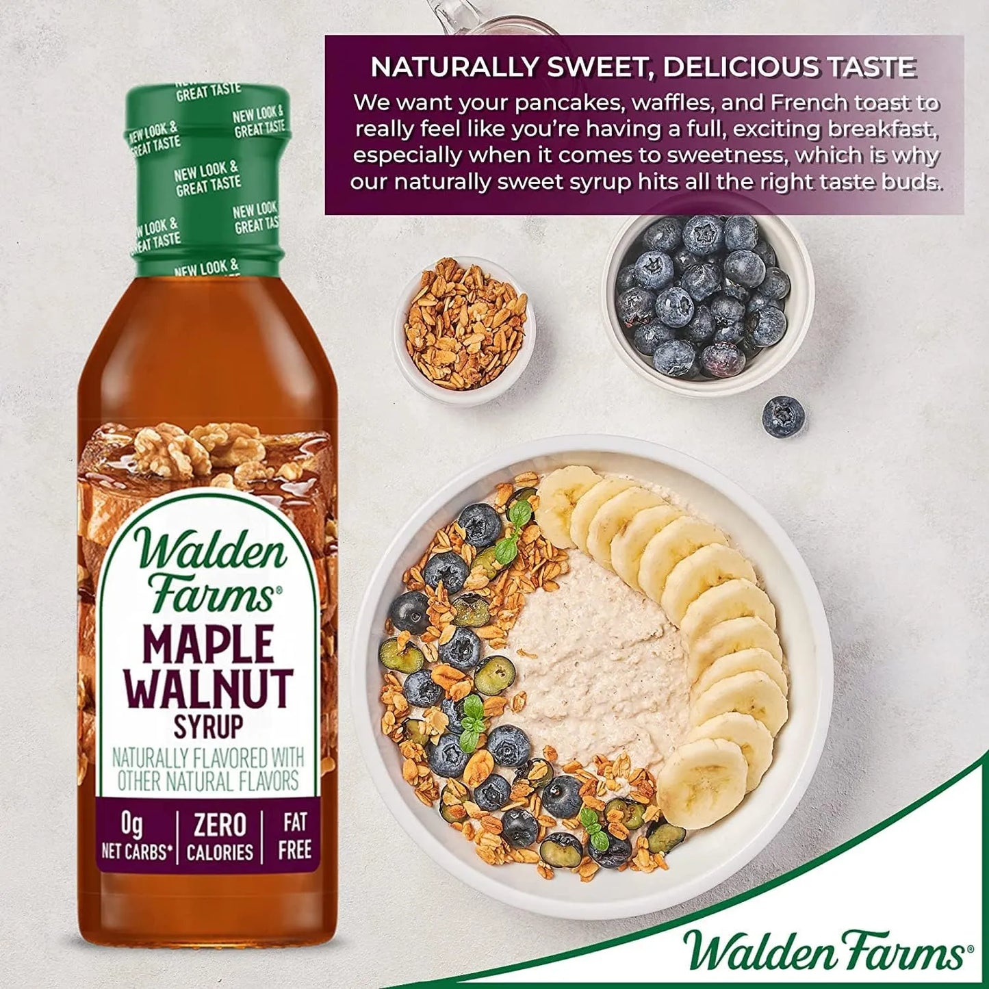 Jarabe De Nuez De Arce Sin Calorías 355 Ml Pack De 6 Envases Walden Farms