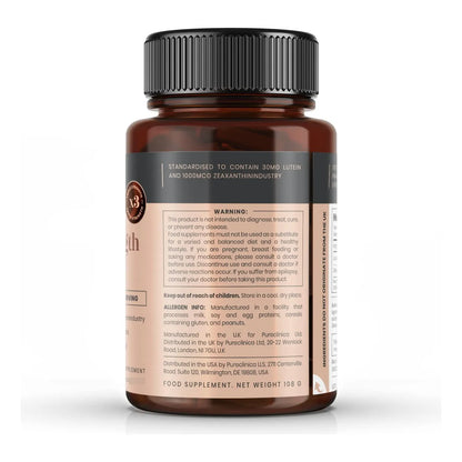 Luteina Triple Fuerza 30 Mg Con Zeaxantina 90 Comprimidos Salud Ocular
