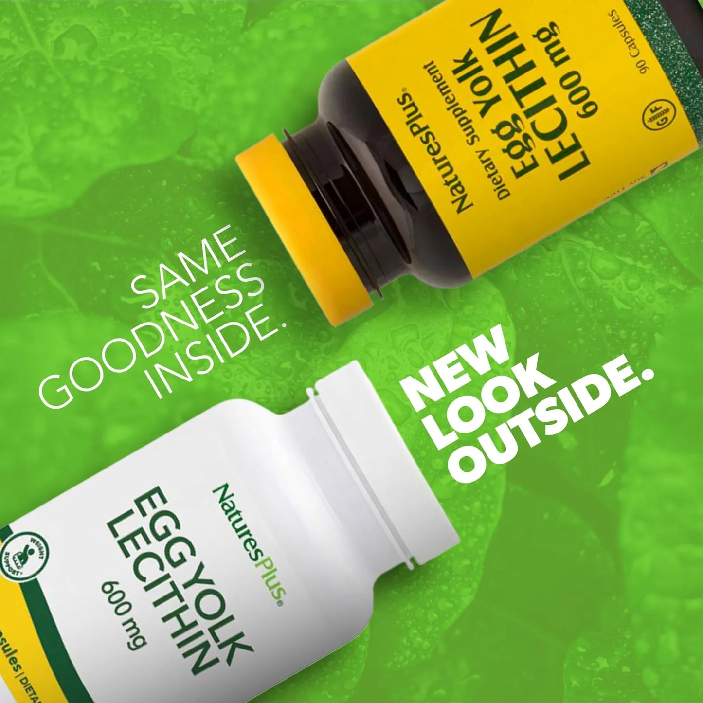 Lecitina De Yema De Huevo 600 Mg 90 Cápsulas Vegetarianas Natures Plus Apoyo Defensas Y Función Hepática