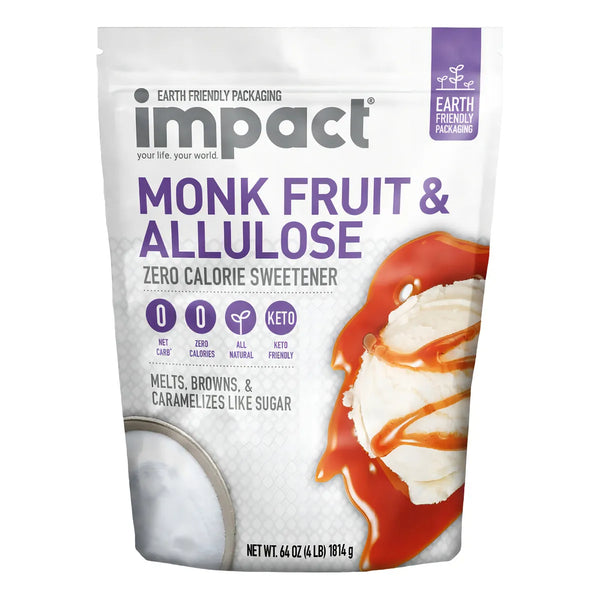 Edulcorante De Alulosa Y Fruta De Monje 4 Lb Cero Calorias Ideal Para Keto Y Diabeticos