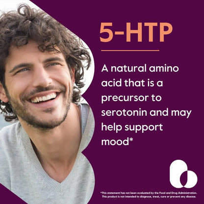 Capsulas De 5 Htp 400 Mg 60 Unidades Vegano Sin Estearatos Sin Gluten