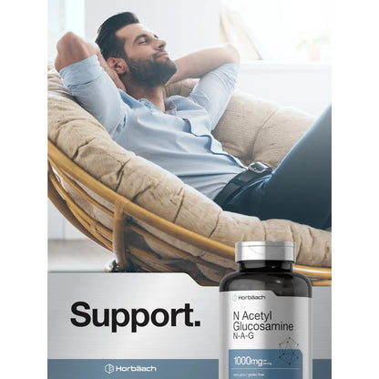 N Acetil Glucosamina 1000 Mg 120 Capsulas Horbaach Suplemento Articular Sin Gluten