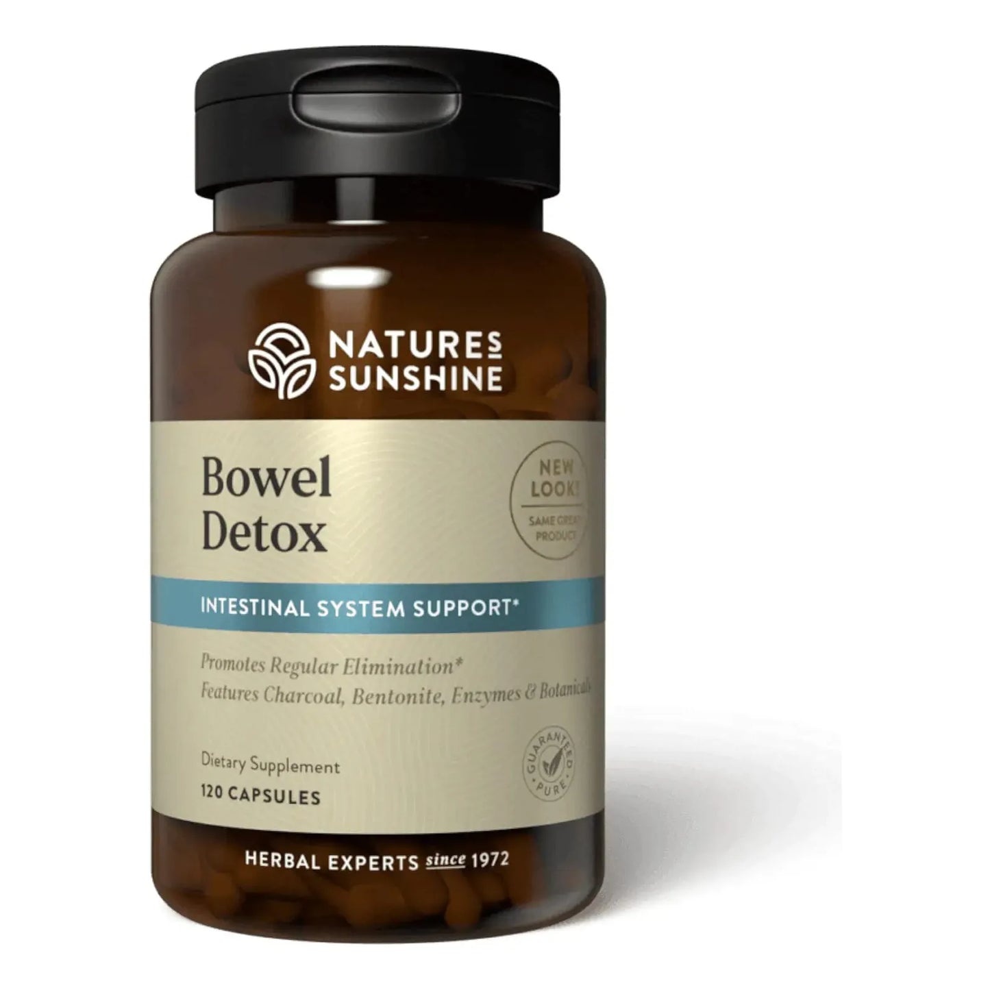 Natures Sunshine Desintoxicación Intestinal 120 Cápsulas Limpieza Colon Regular