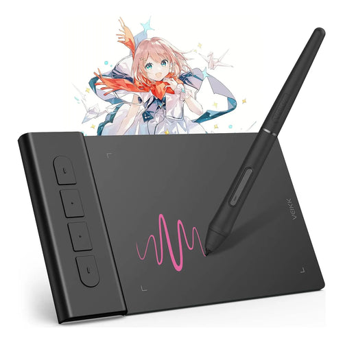 Tableta De Dibujo Veikk VK430 4x3 Pulgadas 8192 Niveles Compatible Multidispositivo