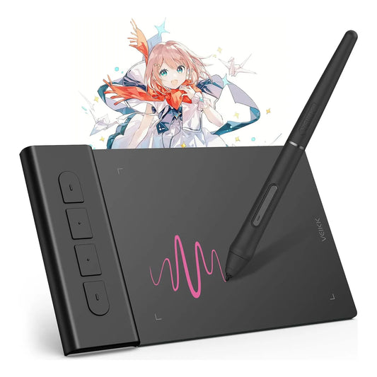 Tableta De Dibujo Veikk VK430 4x3 Pulgadas 8192 Niveles Compatible Multidispositivo