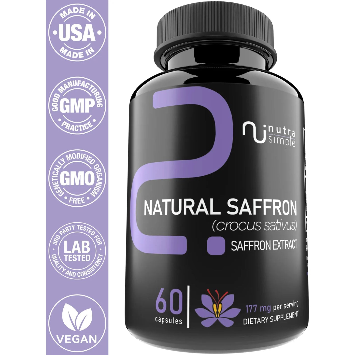 Extracto De Azafran Puro 177 Mg Apoyo Animo Energia Y Salud Ocular