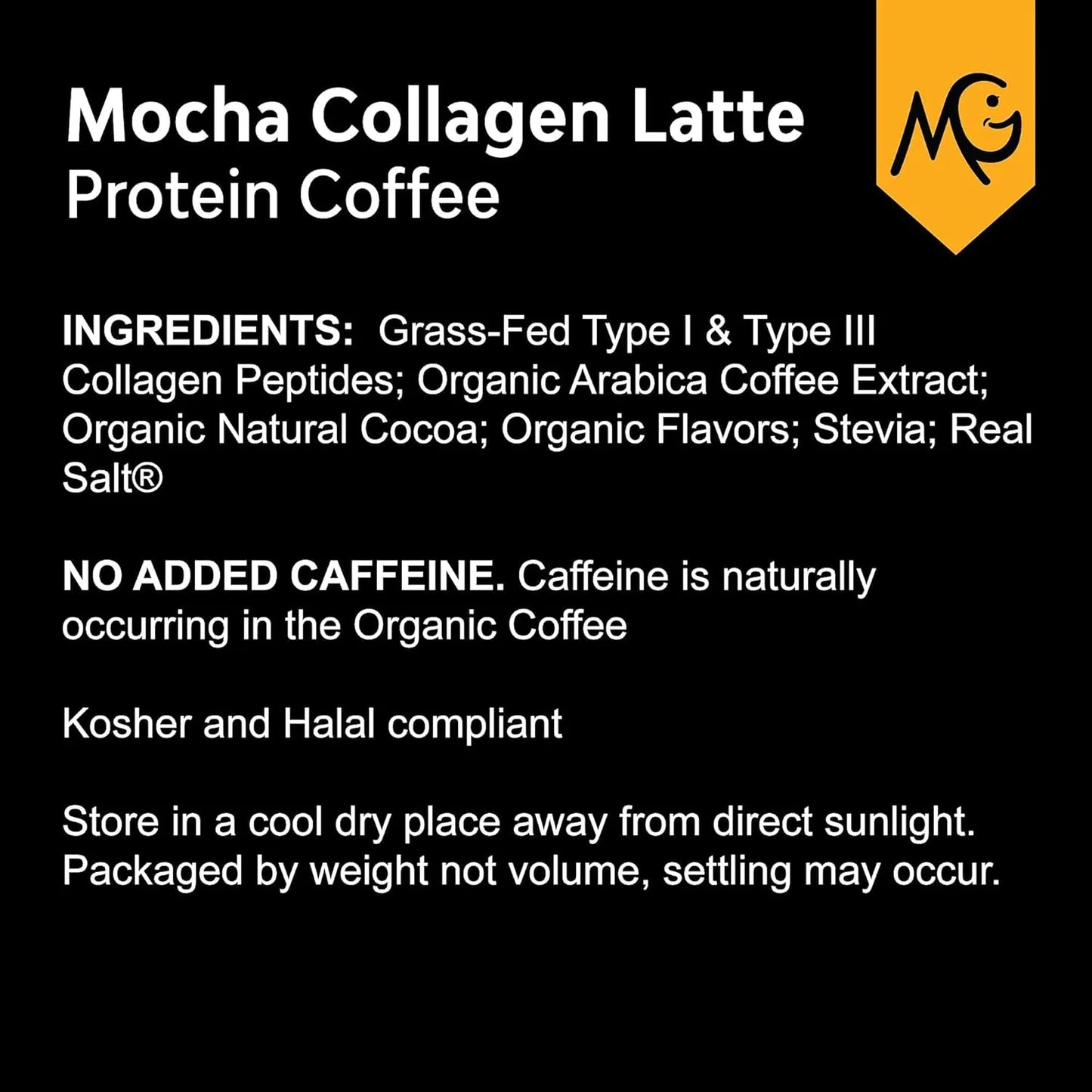 Café De Colágeno Moca Sin Lácteos 20G Proteína Energía Piel Radiante