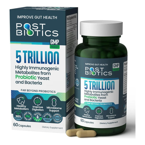 Cápsulas Postbióticas Salud Intestinal 200X Más Eficaces Que Probióticos Vegano