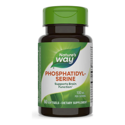 Fosfatidilserina 100 Mg 60 Capsulas Blandas Soporte Cerebral Nature's Way
