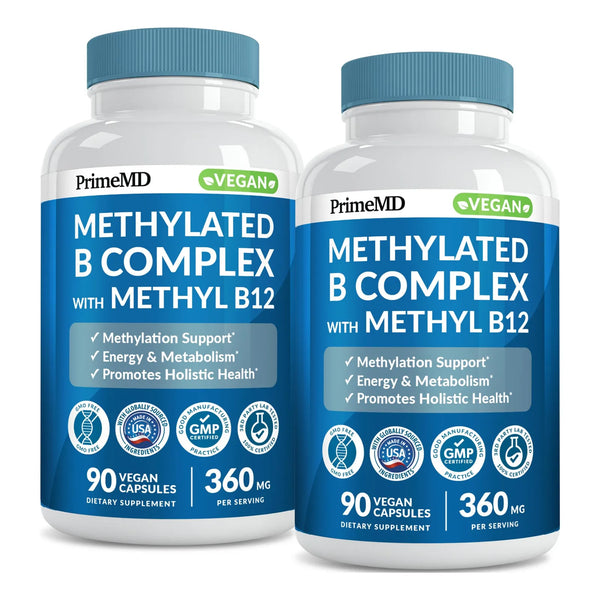 Complejo B Metilado Con Metilcobalamina B12 Y Folato De Metilo 1000 Mcg 180 Porciones