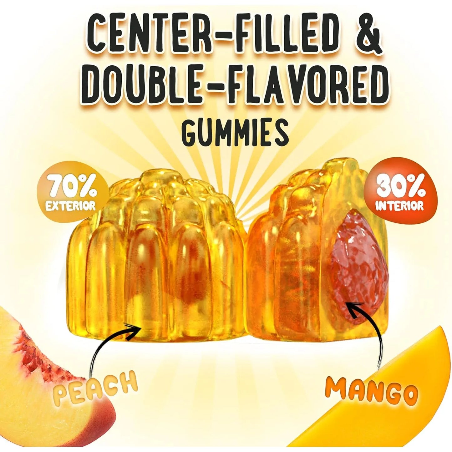 Gomitas Glicinato Magnesio 400 Mg Sueño Relajacion Muscular Sabor Frutal Veganas