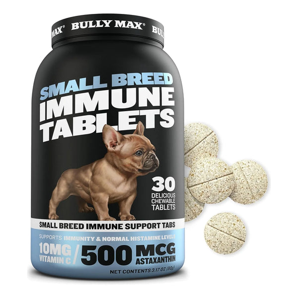 Tabletas Masticables Bully Max Apoyo Inmunológico Perros Pequeños Multivitamínico