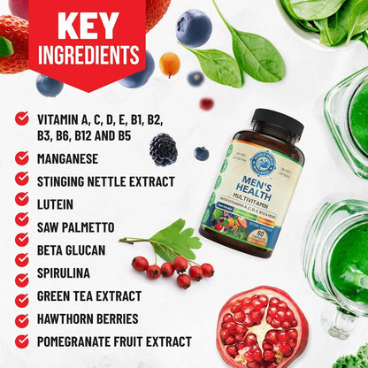 Multivitamínico Diario Para Hombre Con Energía Concentración