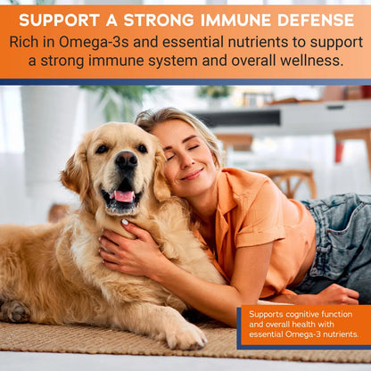 Masticables Suaves Omega 3 Aceite De Pescado Alta Potencia Para Perros