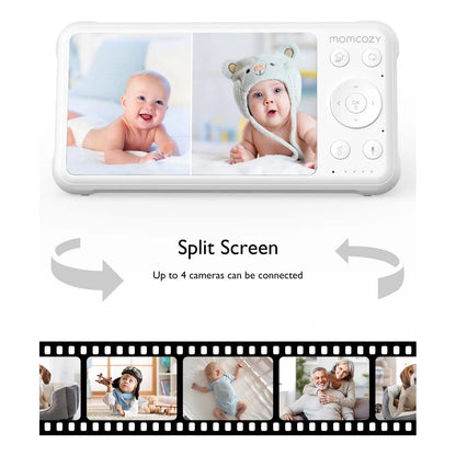 Camara Complementaria Monitor Bebe HD 1080p Zoom Panoramica Facil Emparejamiento
