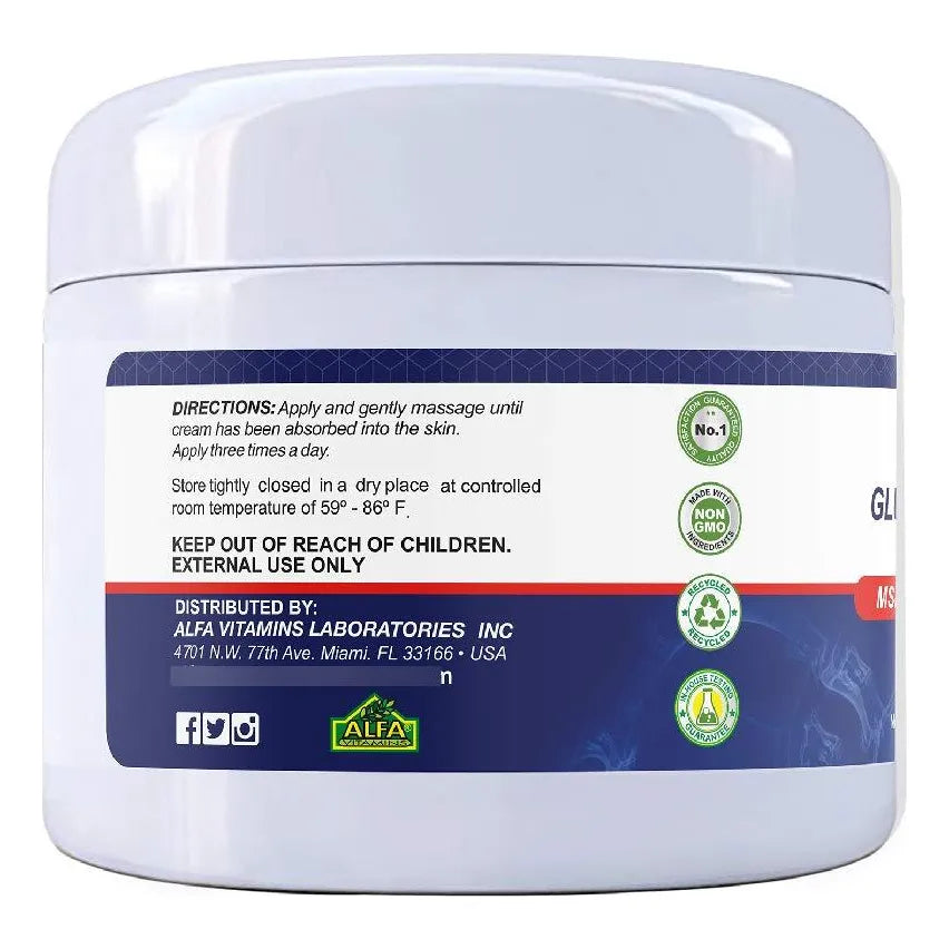 Crema De Glucosamina Condroitina MSM Y Colágeno Alivia Dolores Articulares Y Musculares