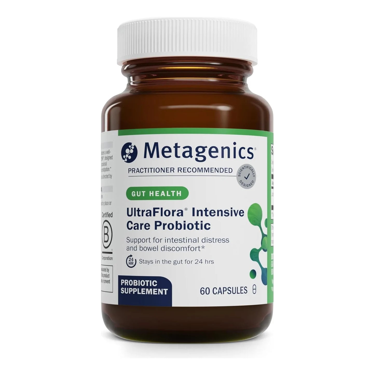 Probiótico Ultraflora Cuidado Intensivo Para Salud Digestiva Metagenics 60 Cápsulas