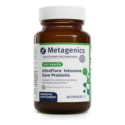 Probiótico Ultraflora Cuidado Intensivo Para Salud Digestiva Metagenics 60 Cápsulas