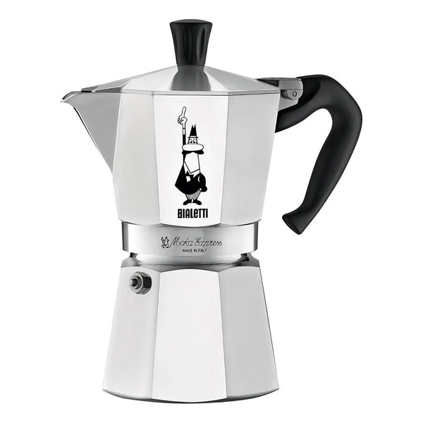 Cafetera Portatil Bialetti Moka Express 6 Tazas Automatica Plateada Italiana