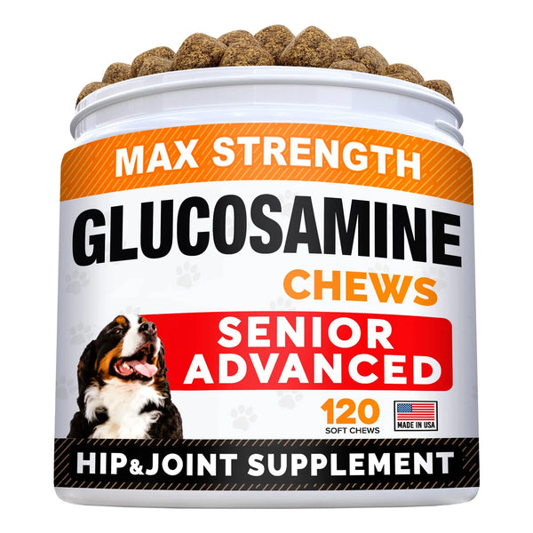 Suplemento Senior Advanced Glucosamina Condroitina Para Perros Alivia Dolor Articulaciones