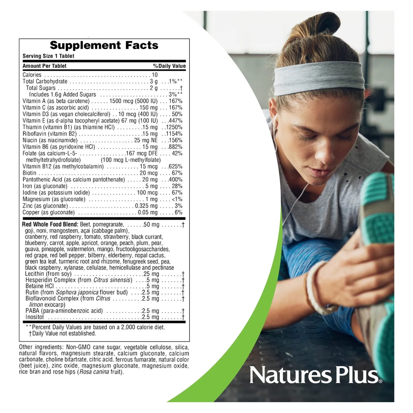 Multivitamínico Masticable Sabor Bayas Rojas 60 Tabletas Vegetariano Sin Gluten