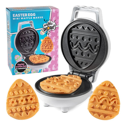 Mini Waflera De Huevo De Pascua Con 2 Diseños Ideal Para Desayunos Divertidos