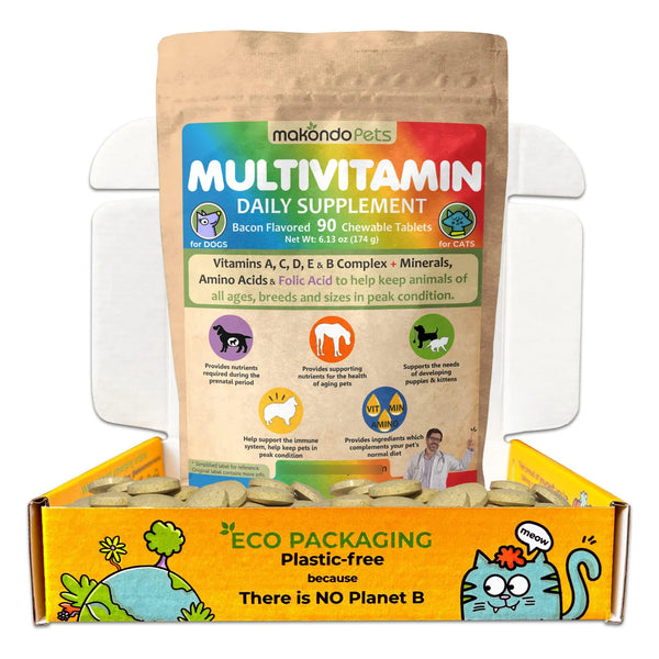 Vitaminas Prenatales Multivitaminico Para Perros Y Gatos Con Acido Folico Y Minerales