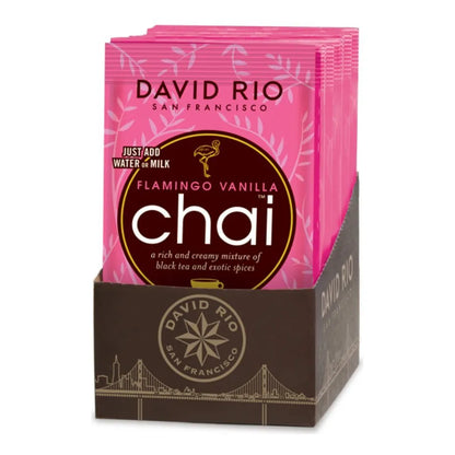 Té Chai Descafeinado Vainilla Flamenco 48 Paquetes Individuales Sin Azúcar