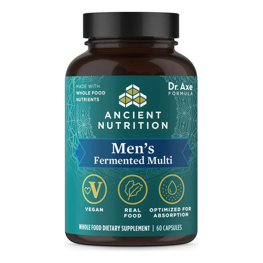 Multivitamínico Fermentado Para Hombres Con Vitaminas A C D Zinc Magnesio 60 Cápsulas