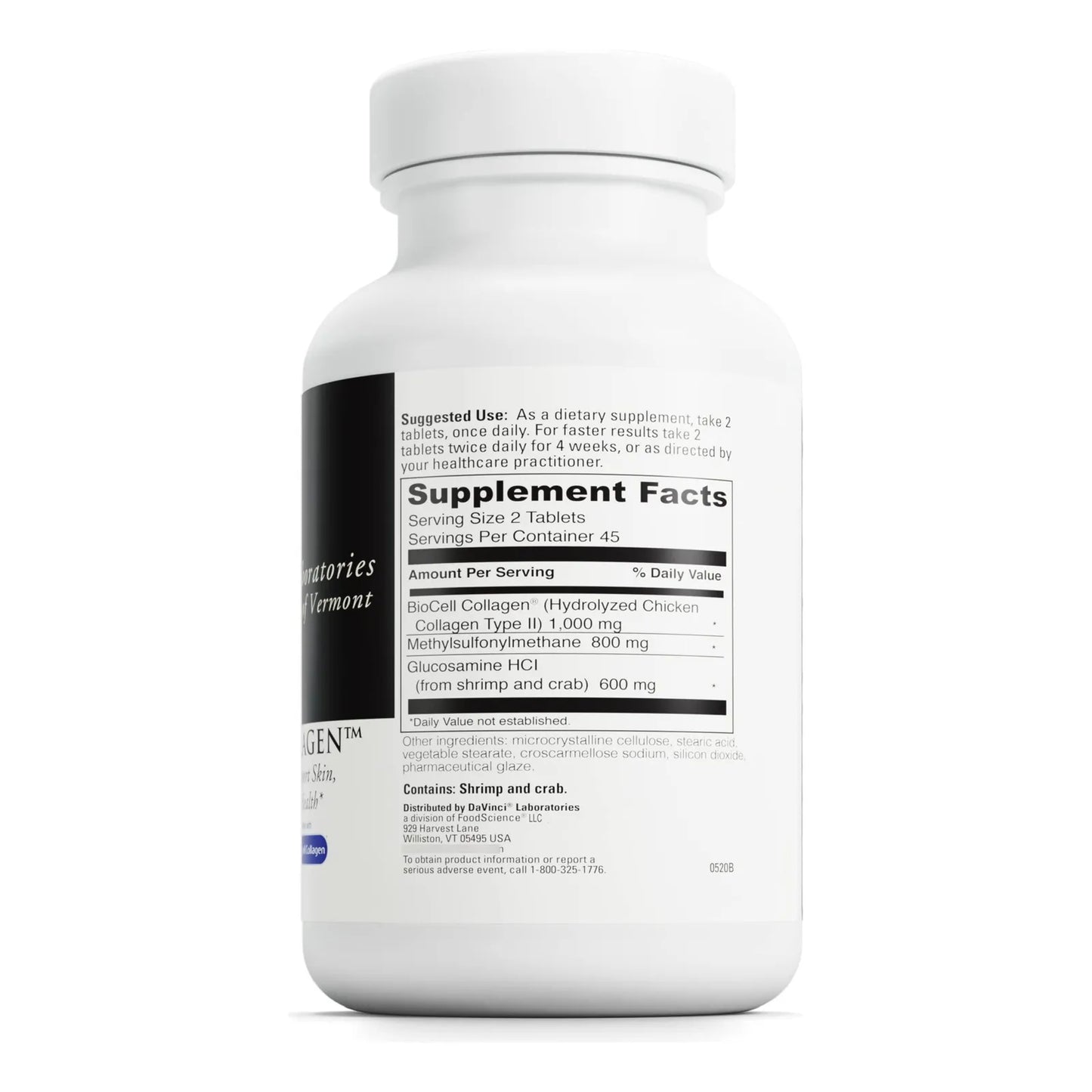 Colageno Biocell Con Msm Y Glucosamina Suplemento Articulaciones Piel 90 Tabletas