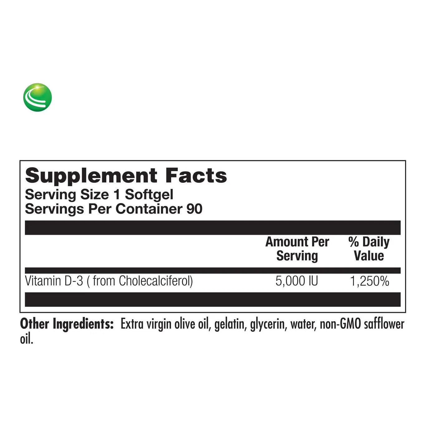 Vitamina D3 5000 UI Cápsulas Blandas Soporte Inmunológico Y Óseo Nutra BioGenesis