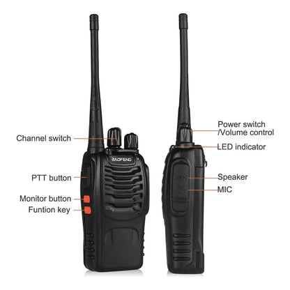 Woki Toki Radio Bidireccional 16 Canales Ultraportatil Alcance 3.1 Millas