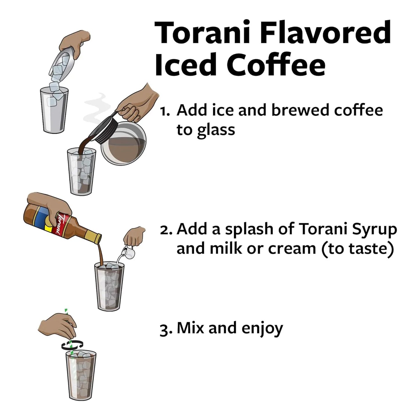 Paquete Variado 4 Sabores Torani Caramelo Vainilla Avellana 720 Ml