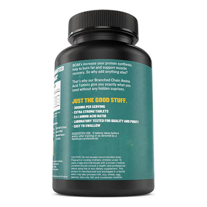 BCAA Extra Fuerte 1000 Mg 2 1 1 120 Tabletas Aminoácidos Musculares