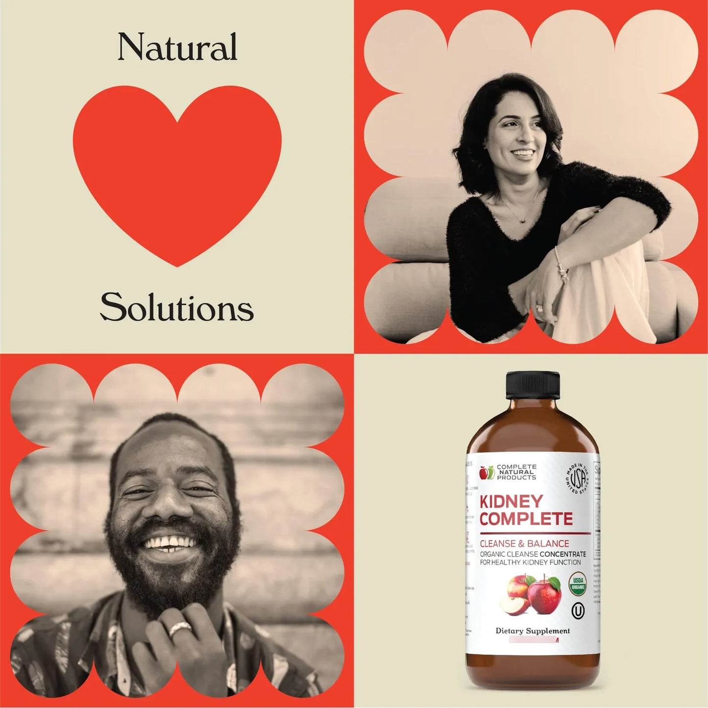 Complete Natural Kidney Suplemento Líquido Renal Desintoxicación Con Ingredientes Orgánicos