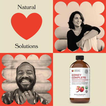 Complete Natural Kidney Suplemento Líquido Renal Desintoxicación Con Ingredientes Orgánicos