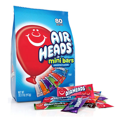 Mini Barras De Caramelo Airheads Sabores Frutales Variados Snack Dulce Y Divertido