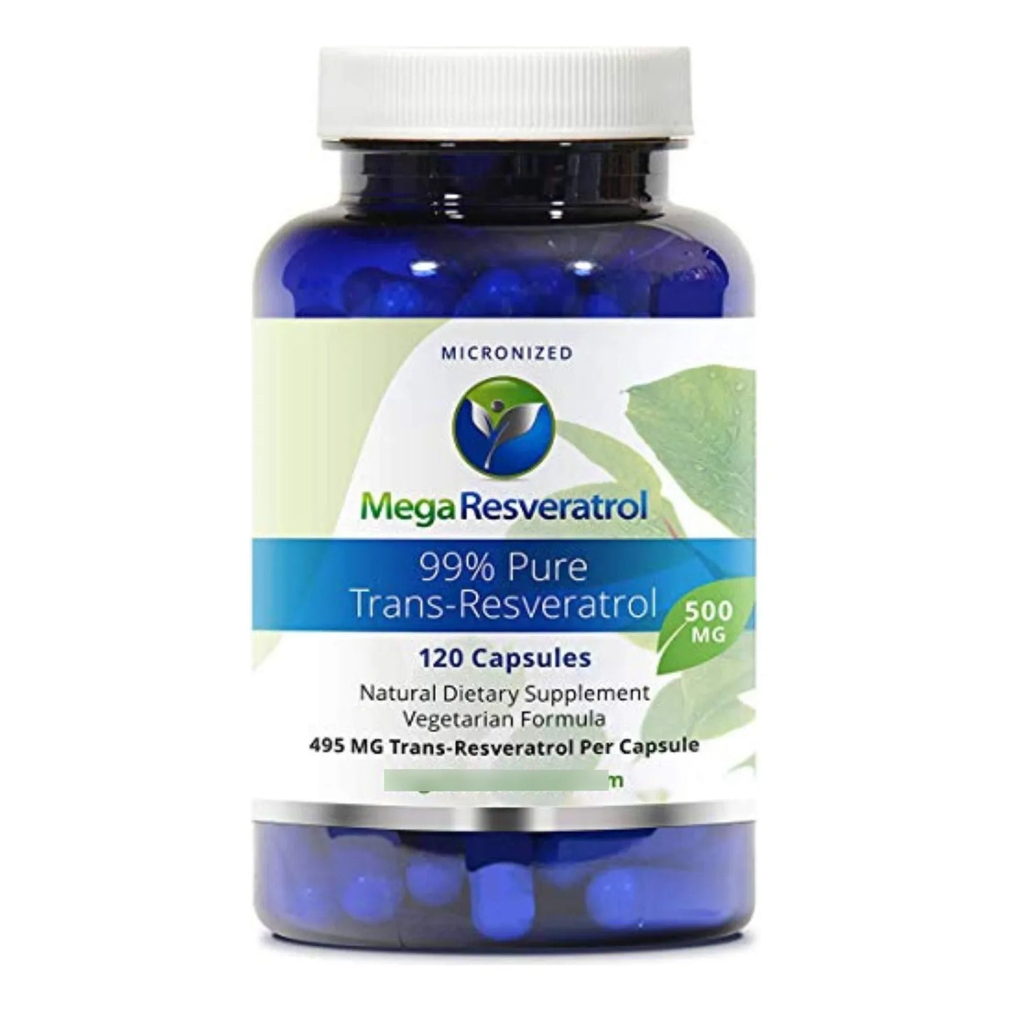 Resveratrol 500 Mg Grado Farmacéutico 120 Cápsulas Vegetales Puro Y Micronizado