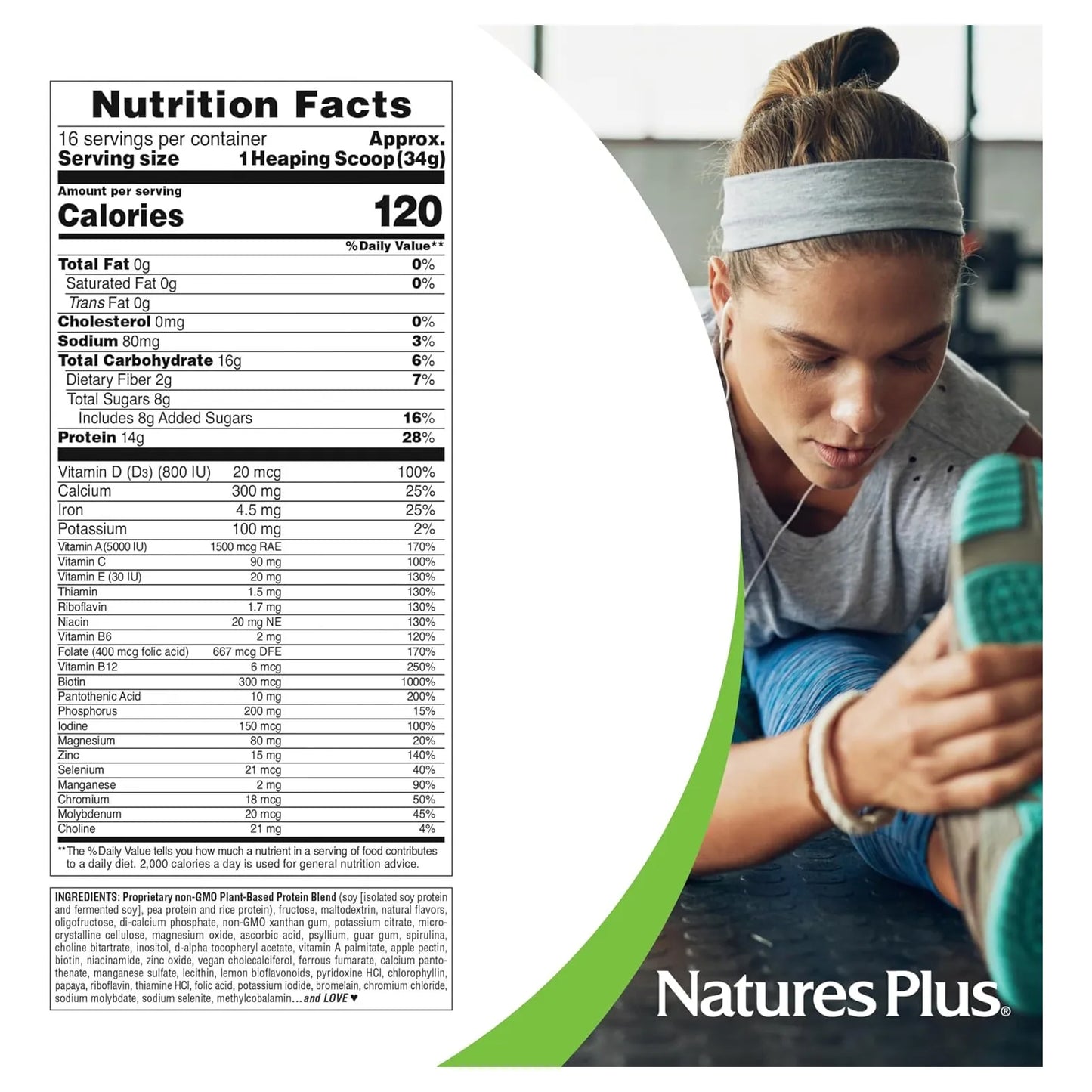 Batido De Plátano Con Proteína De Espirulina En Polvo 1.2 Kg Nutrición Completa