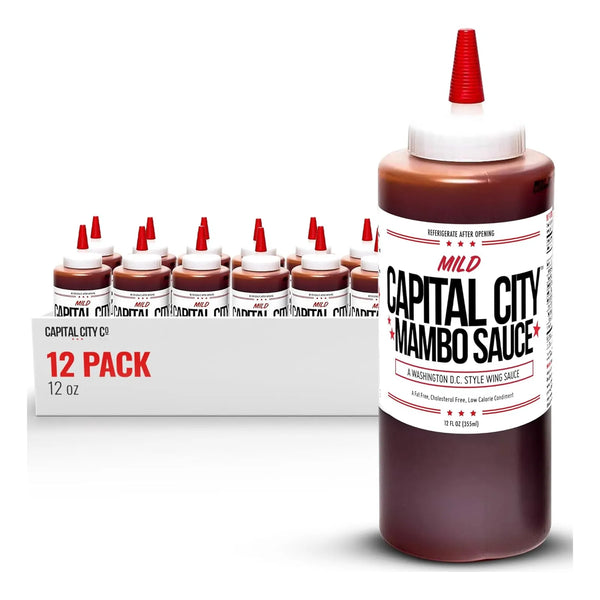 Salsa Mambo Suave Capital City 355ml Dulce Y Picante Ideal Para Carnes Y Alitas