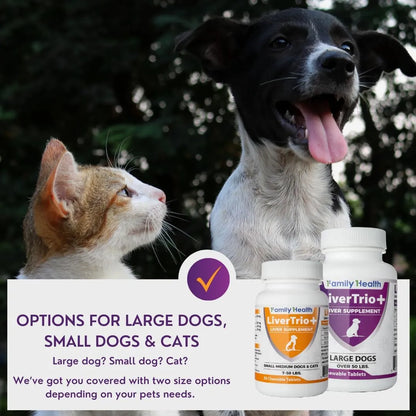 Tabletas Masticables Apoyo Hepático Perros Pequeños Medianos LiverTrio Plus