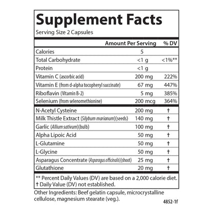Refuerzo De Glutatión Y Ácido Alfa Lipoico Apoyo Inmunológico Antioxidante 180 Cápsulas